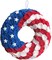 14inch Artificial 4th of July Wreaths Felt Roses Patriotic Americana Wreath